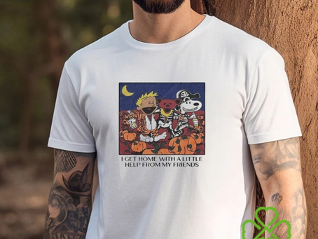 Original I Get Home With A Little Help From My Friends Shirt