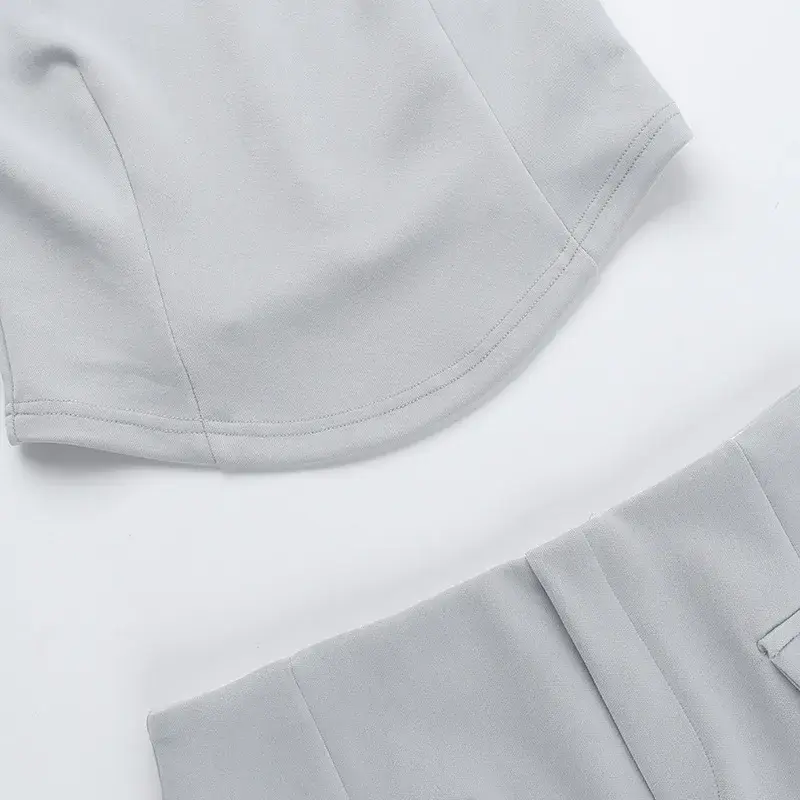 Thumbnail: Text Me Later - Elegant Streetwear Skirt Set