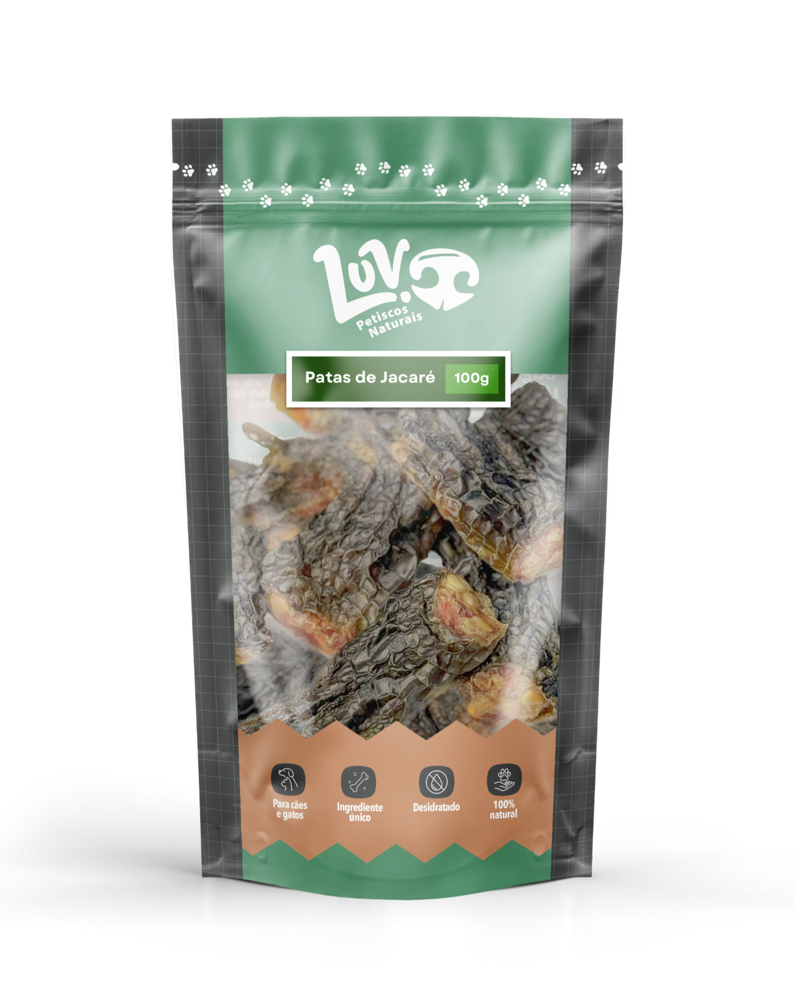 Petisco Patas de Jacaré 100g - Luv