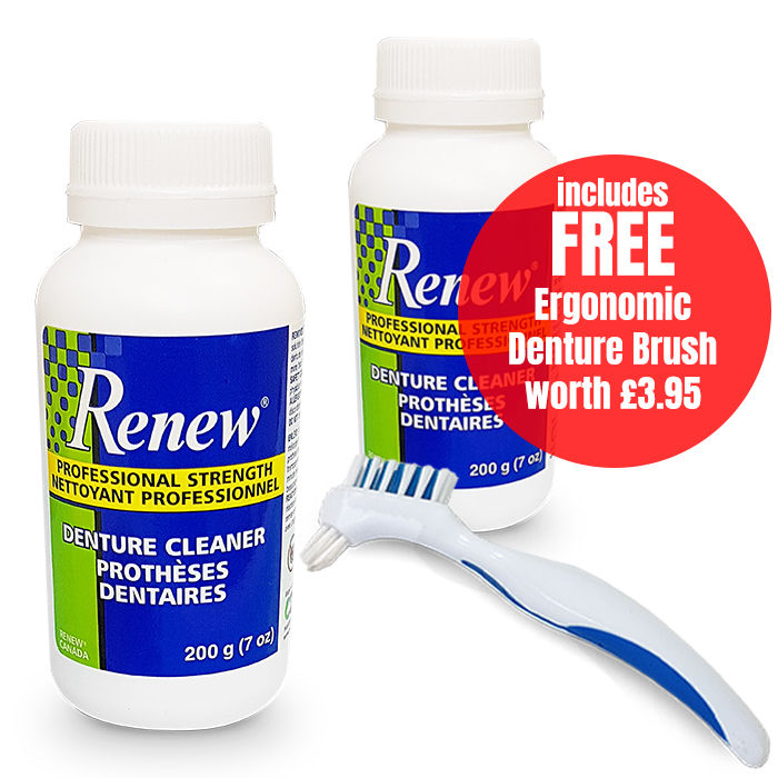 Renew Pro Strength Denture Cleaner Twin Pack