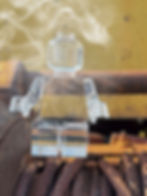 A translucent, acrylic brick figure from Luho Design House. Photo by Day Dreamer Decor, a partner of ASF Interiors.