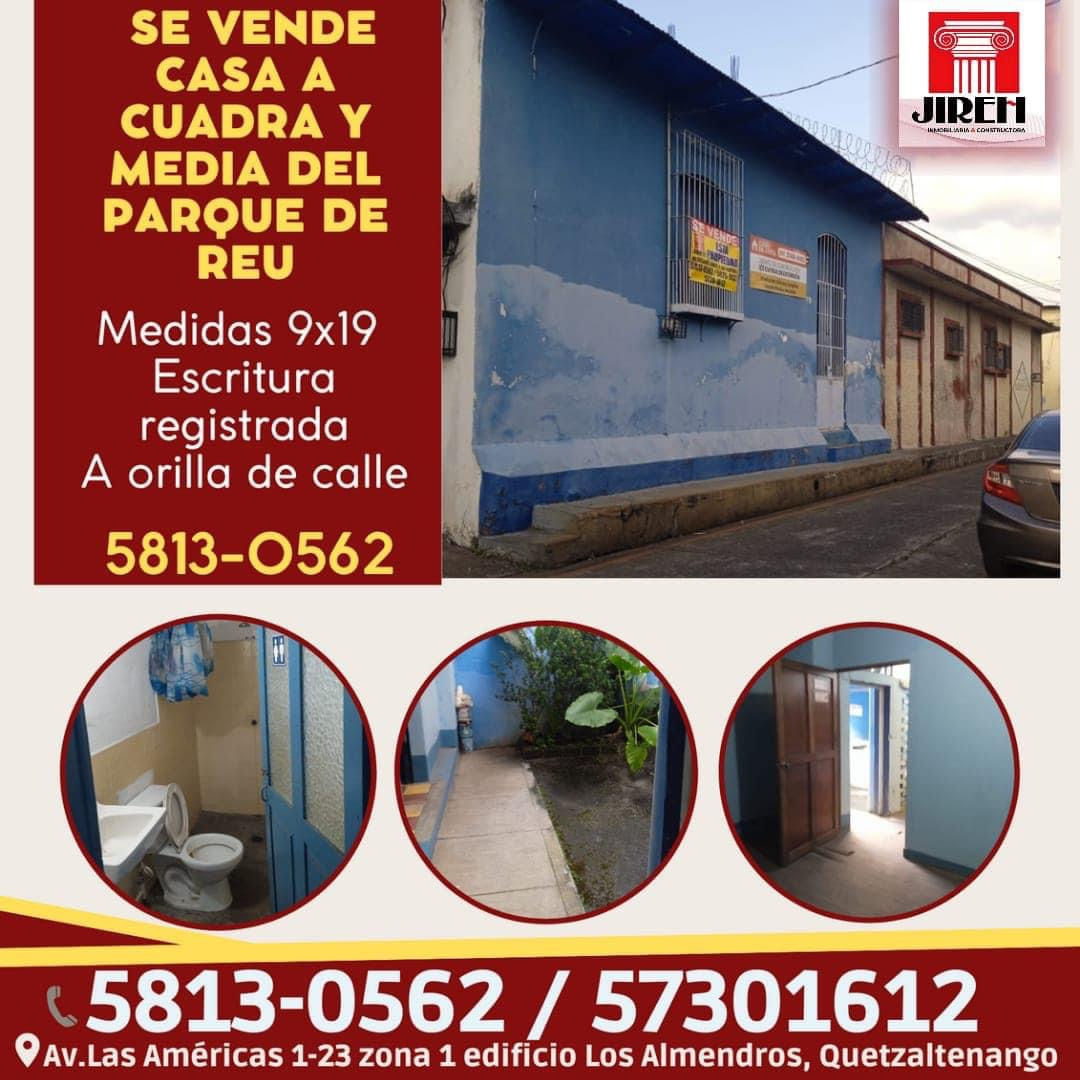Se vende casa a cuadra y media del parque de Reu