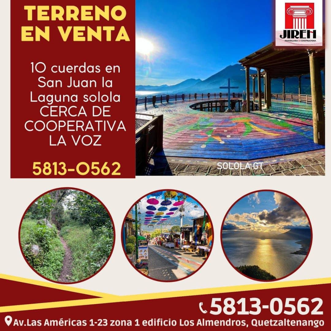 Terro en venta (en San Juan La Laguna Solola)