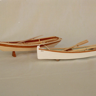 Model sailboat build by senior athlete Pete Sutton
