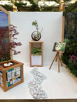 Installation in Sheffield Ikebana Ikenobo Japanese Flower arranging
