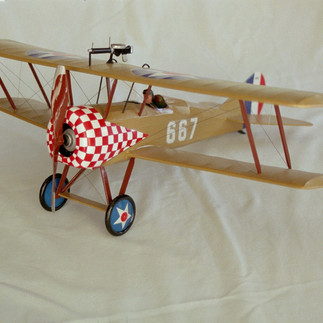 Model airplane built by healthy 92-year-old senior athlete, Pete Sutton