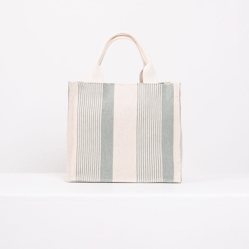 Thumbnail: Tote Bag Stripes Mint