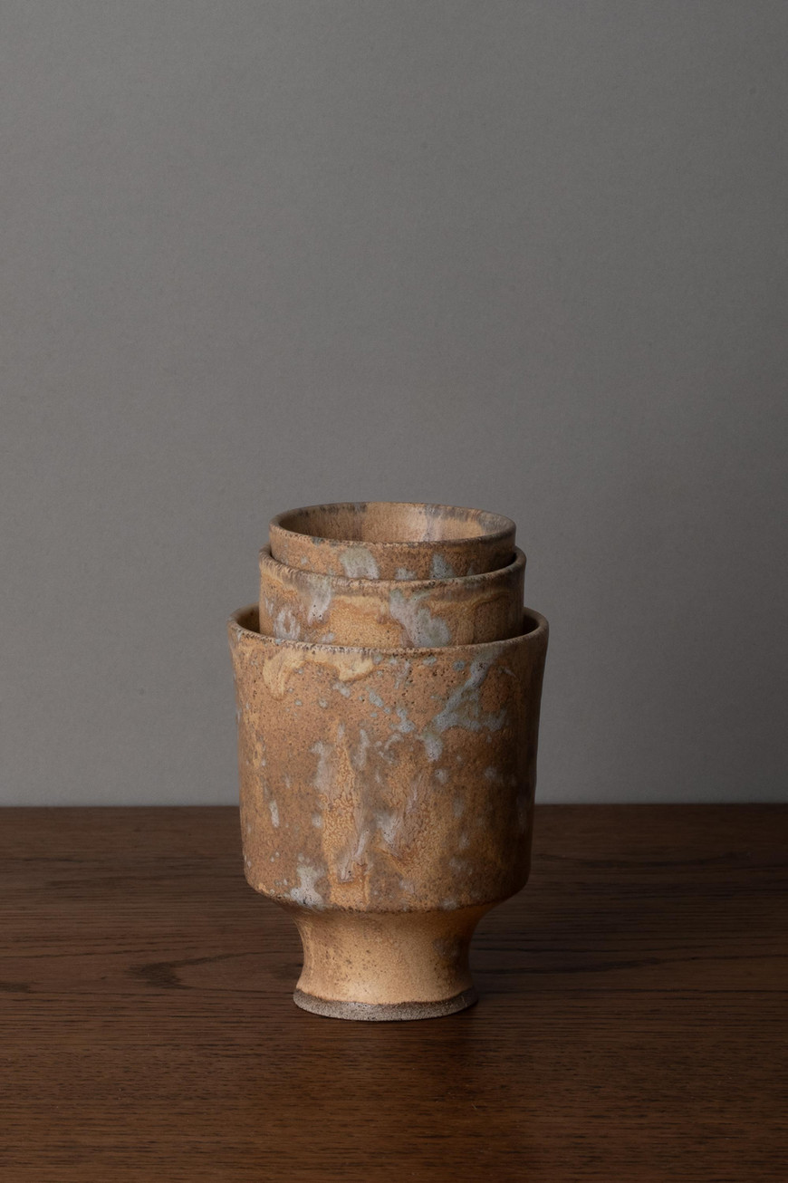 Textured Cup Trio