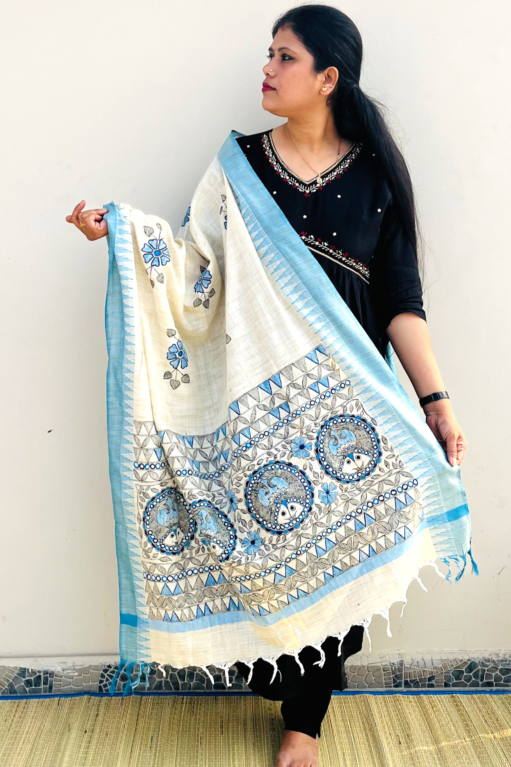 Office Wear Madhubani Dupatta