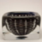 RARE Edvin Öhrström Orrefors Ariel Art Glass Bowl, Mid-Century Modern, Signed