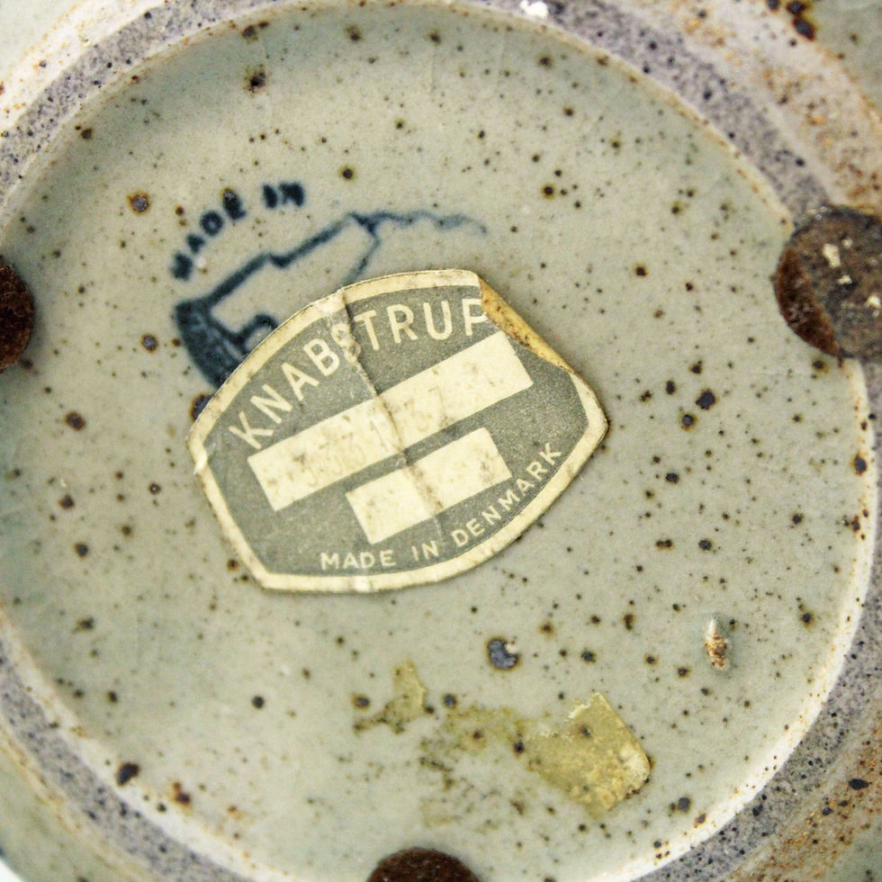 Miniaturbild: Octagonal Studio Pottery  Vase, Knabstrup, Denmark