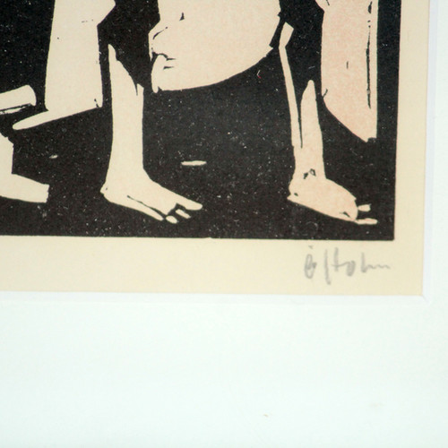 Ake Holm, Sweden. Graphic Print with Religious Motif