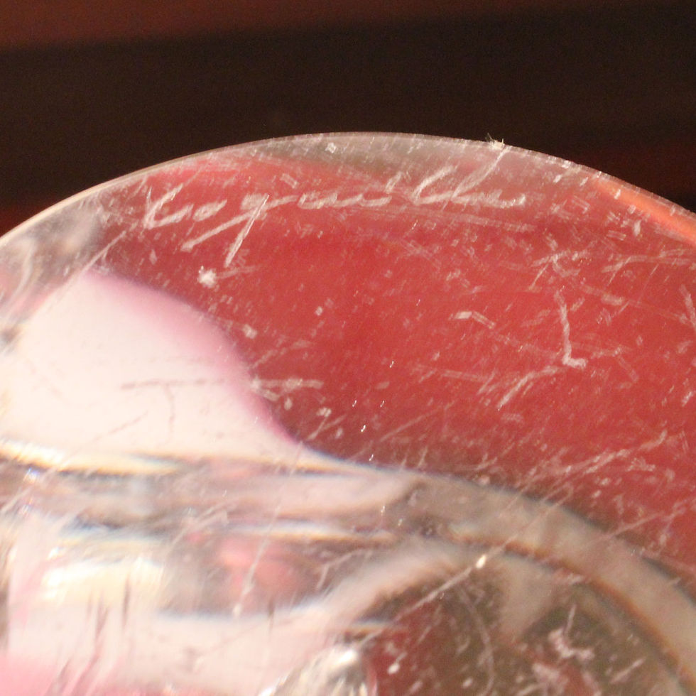 Miniaturbild: Rare Monumental Coquille Sculpture, 19½", Kedelv, Flygsfors