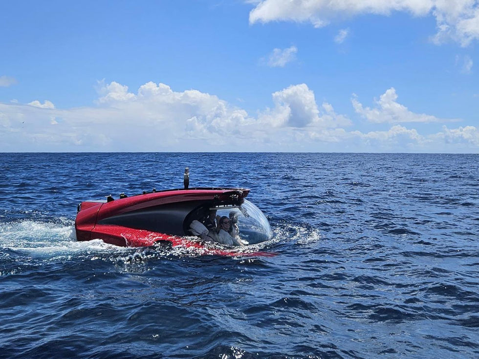 ICMBio realiza mergulho com submersível no Parque Nacional Marinho de Fernando de Noronha.