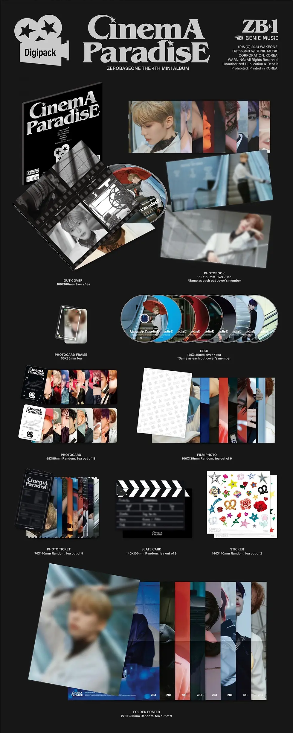 Thumbnail: ZEROBASEONE - The 4th Mini Album [CINEMA PARADISE] (DIGIPACK Ver.)