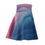 Thumbnail: Elegant Women's Skater Skirt – Pastel Waves Design for Spring Fashion
