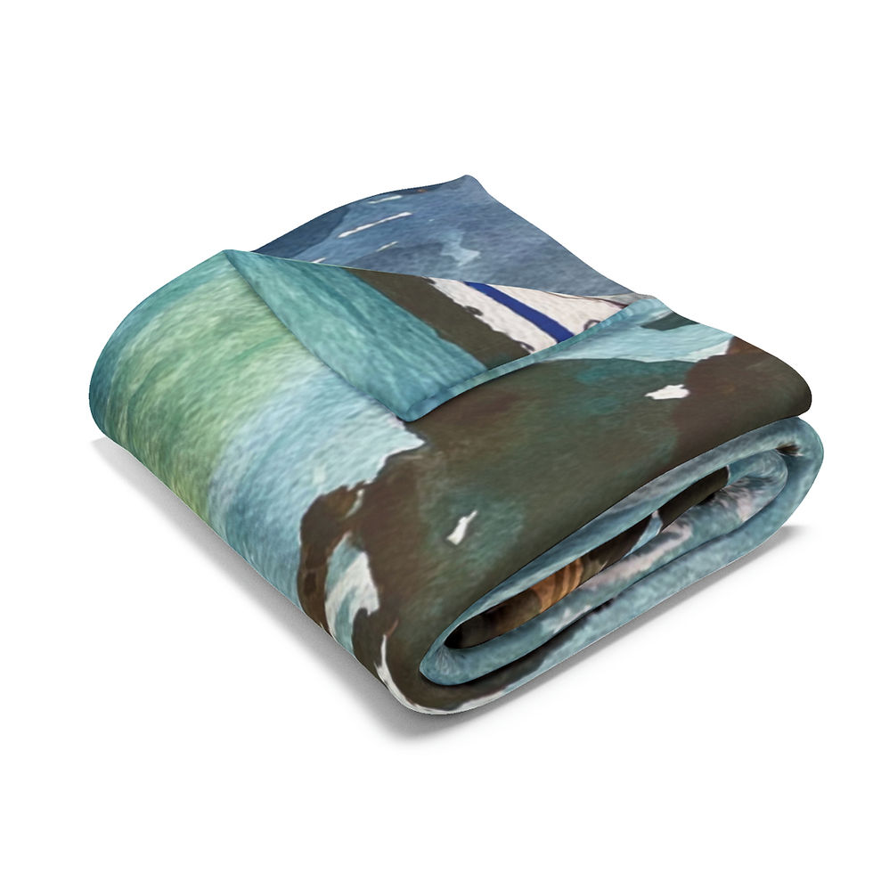 Thumbnail: Cape May - Lewis Fleece Blanket