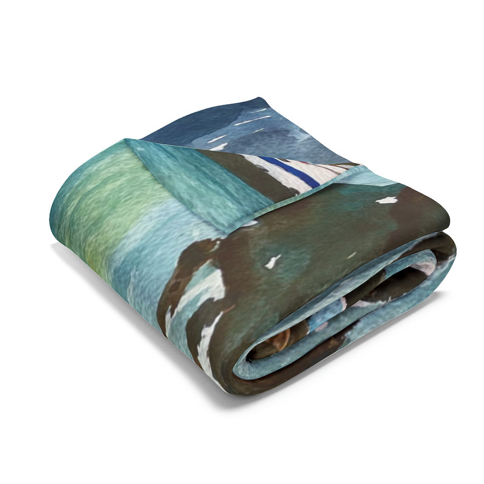 Thumbnail: Cape May - Lewis Fleece Blanket