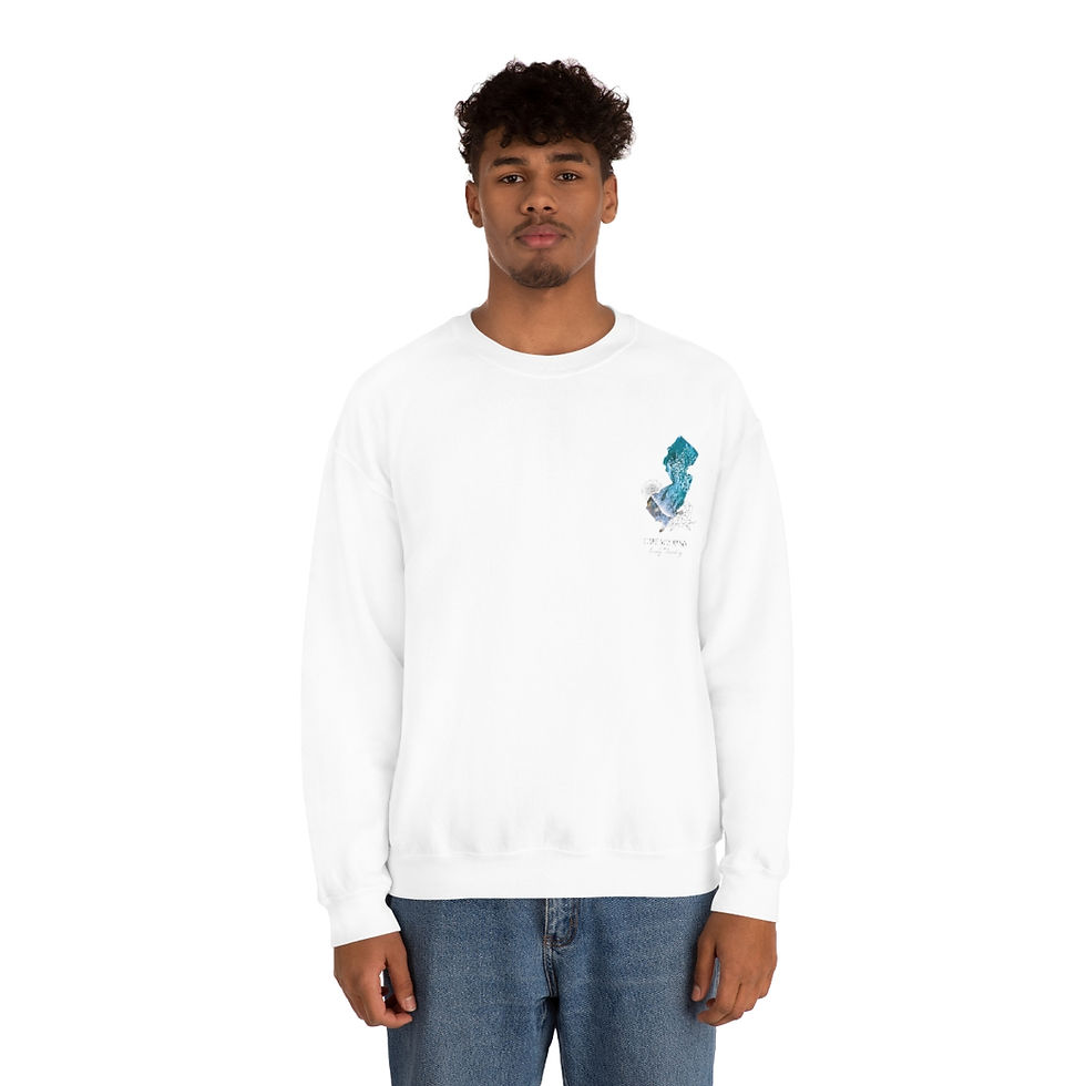 Thumbnail: Floral and Resin NJ Crewneck Sweatshirt
