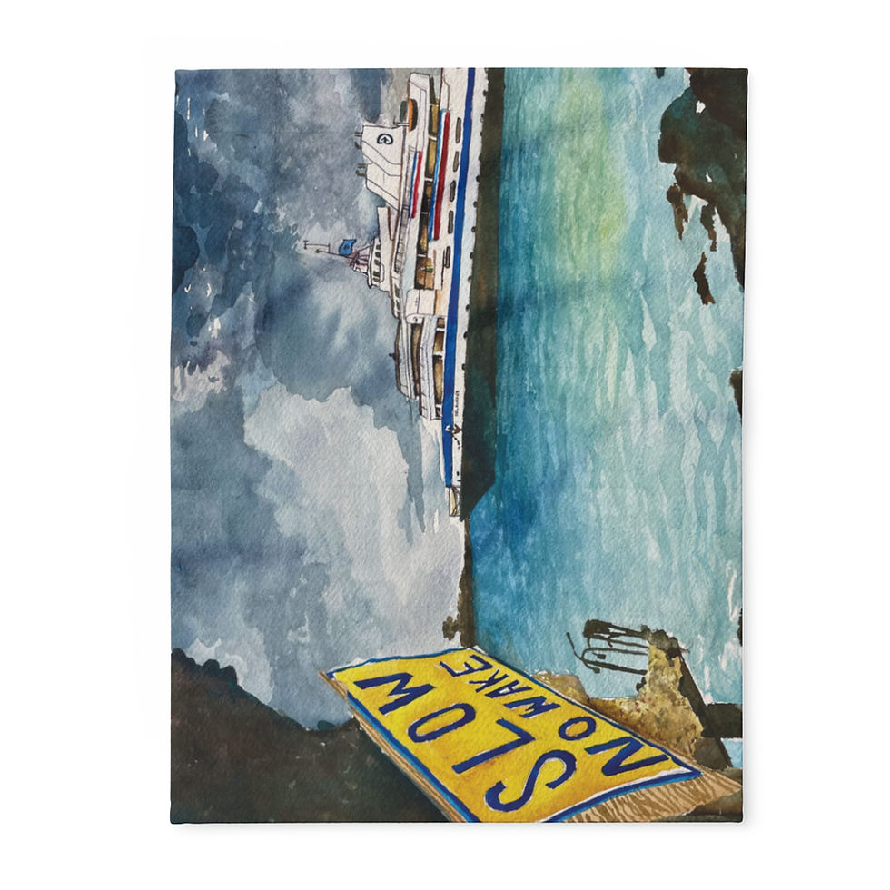 Thumbnail: Cape May - Lewis Fleece Blanket