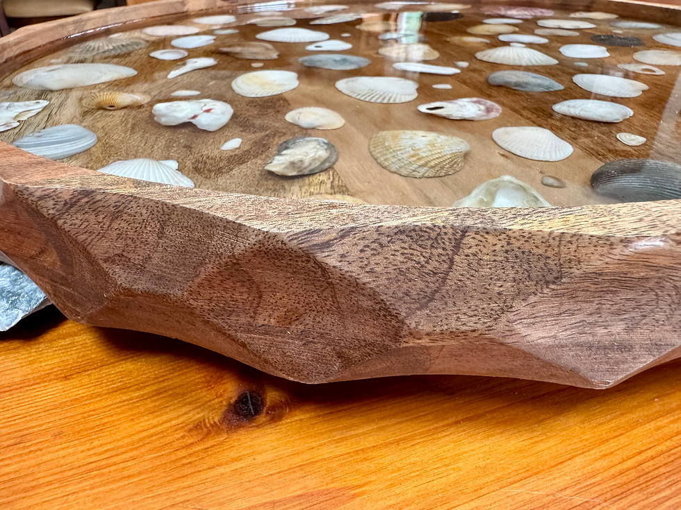 Thumbnail: Natural Shell Lazy Susan