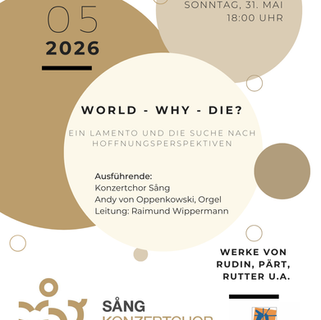 Konzertplakat Sång