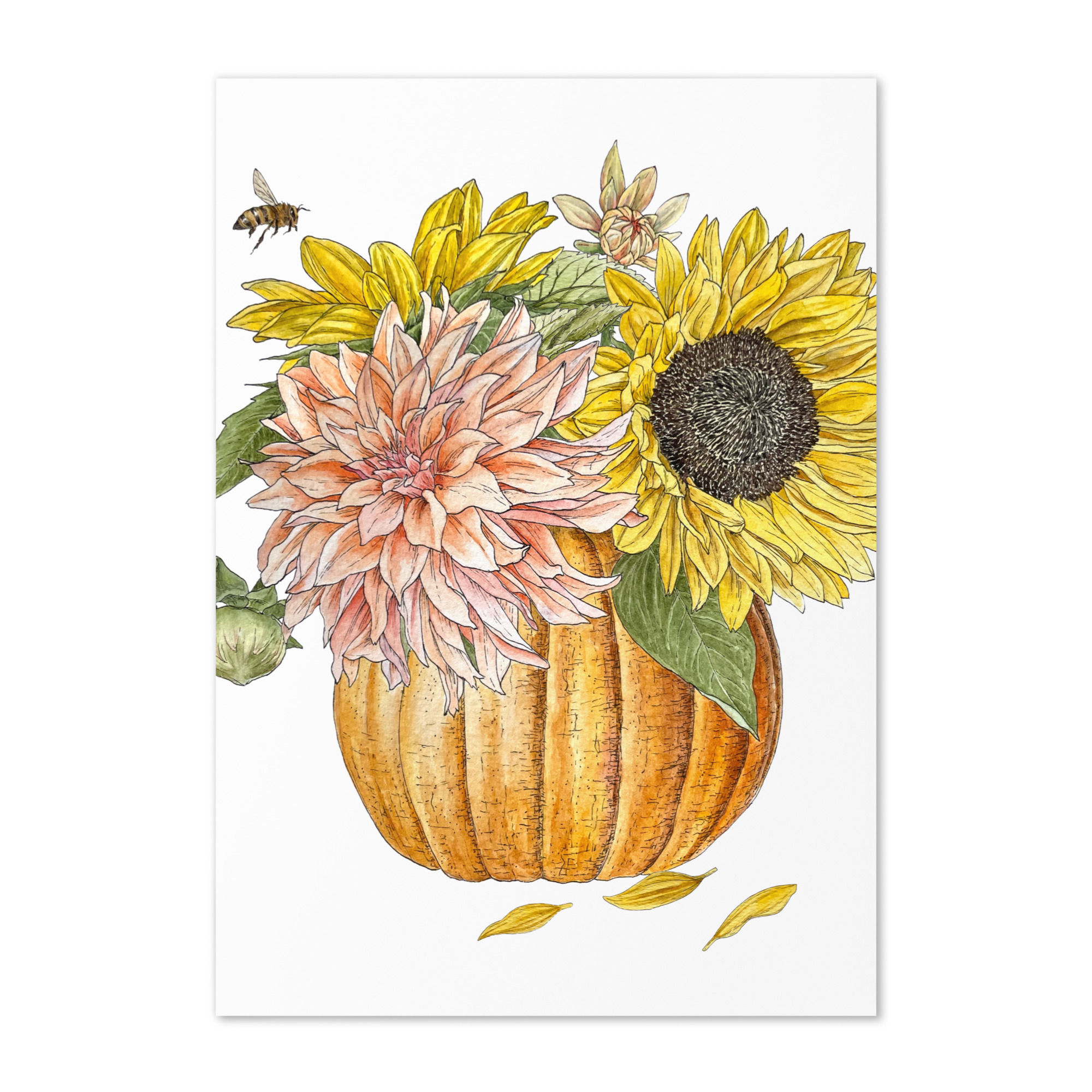 Pumpkin Bouquet - Greeting card