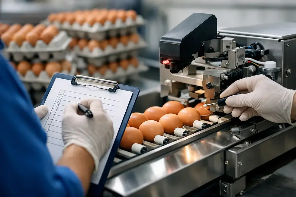 Egg Counter Maintenance Checklist