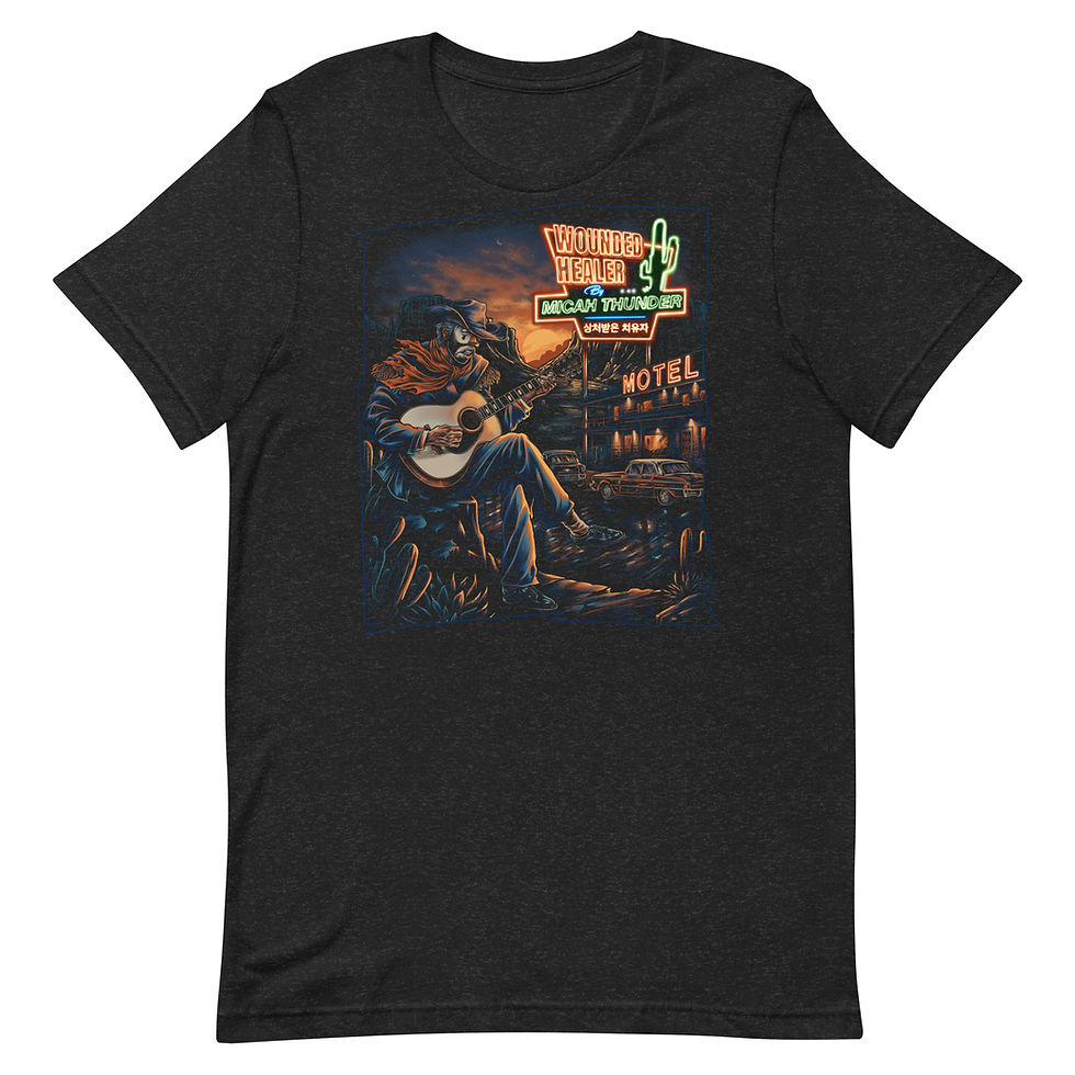 Thumbnail: Wounded Healer Micah Thunder Album Cover T-Shirt