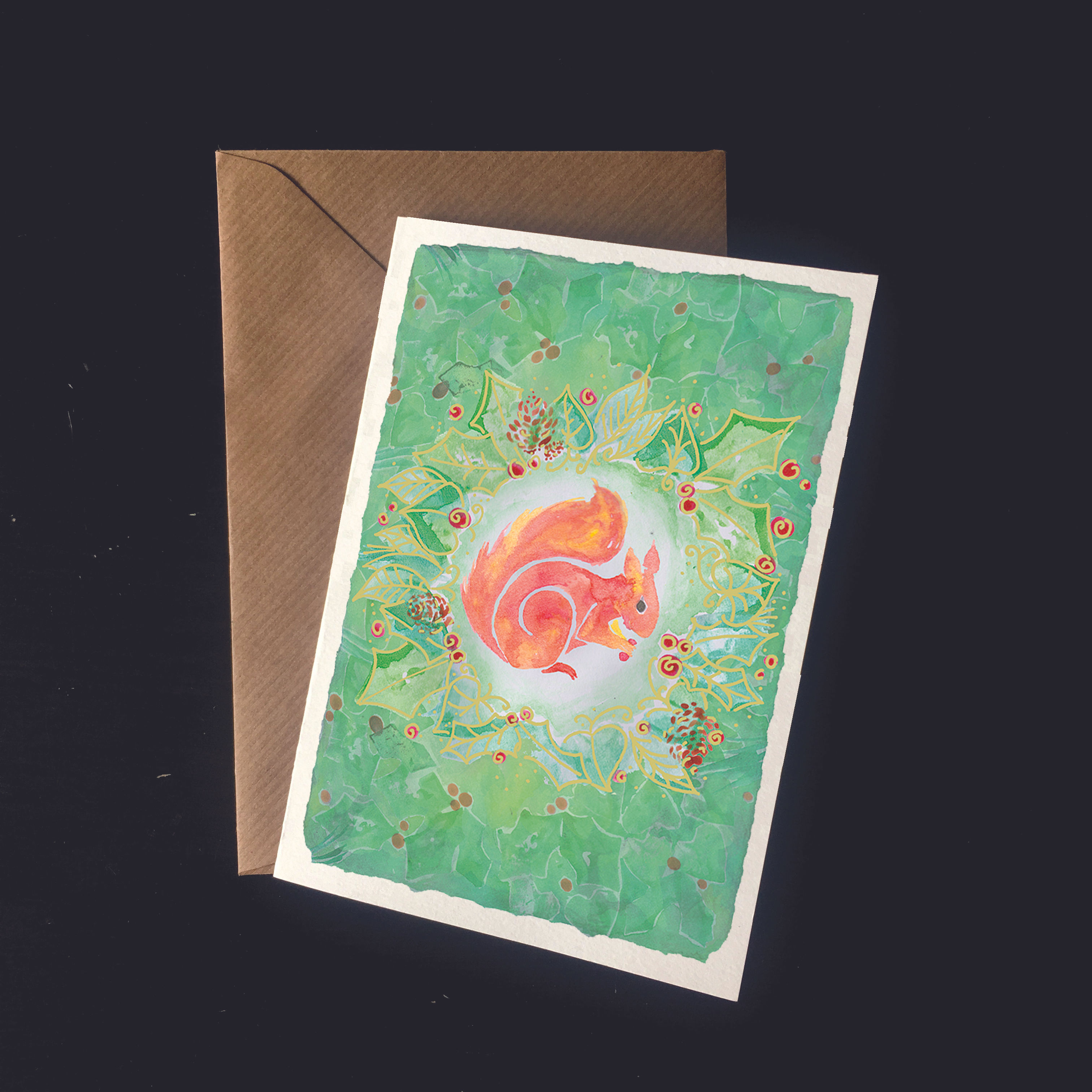 Red Squirrel | A6 greetings card | blank inside