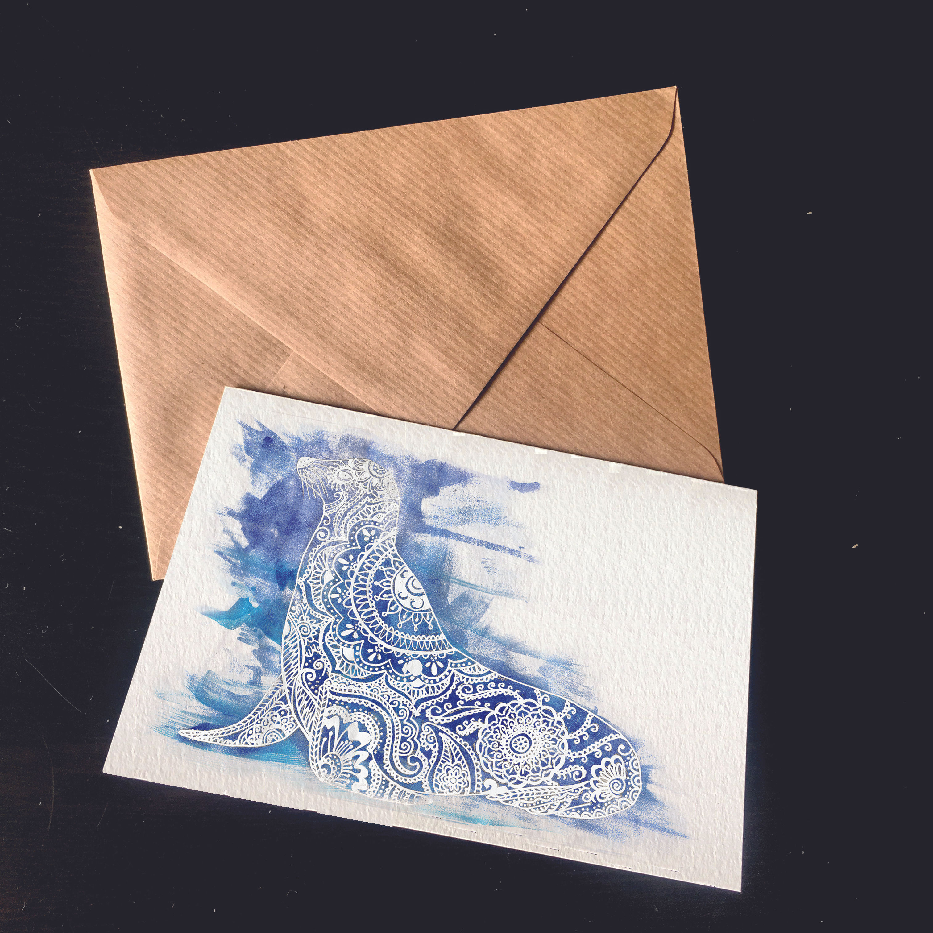 Sealion | A6 greetings card | blank inside