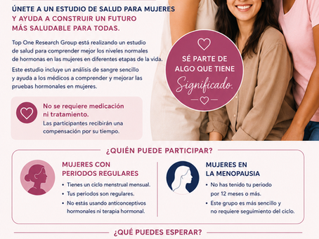 Estudio sobre la salud de la mujer en Top One Research Group