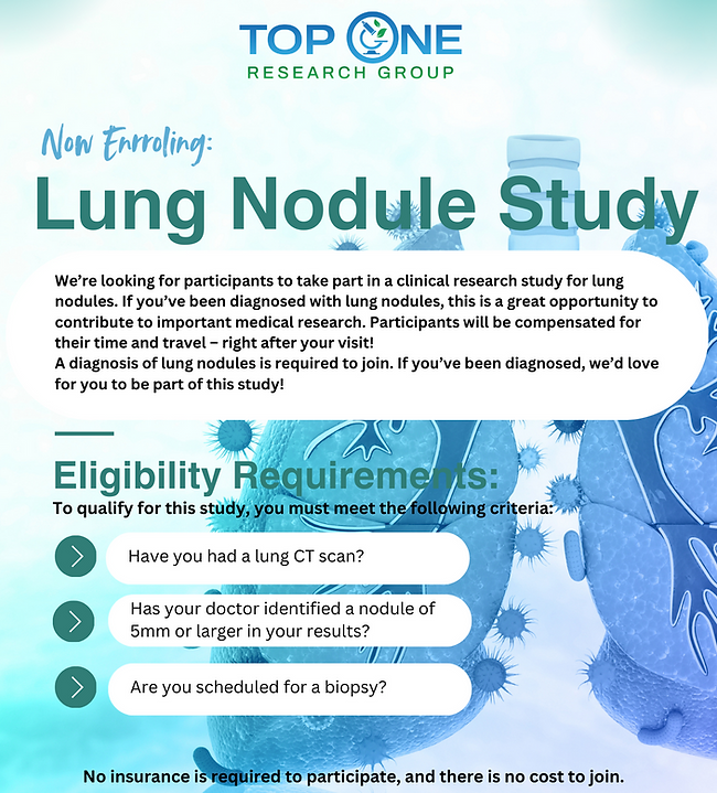Patient participating in lung nodule research study with CT scan