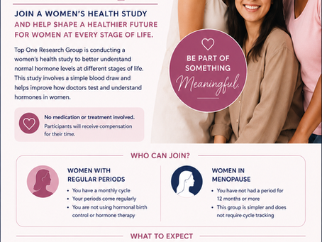 Women’s Health Study at Top One Research Group