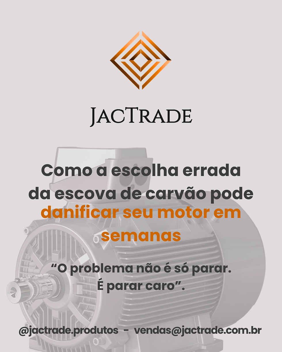 Como a escolha errada da escova de carvão pode danificar seu motor em semanas