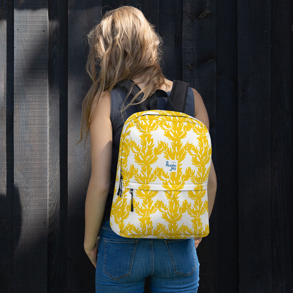 Yellow Succulent by Alicia Noelle Jones Backpack