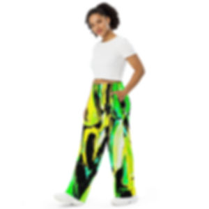 Jamaican Sugarcane by ANoelleJay All-over print unisex wide-leg pants