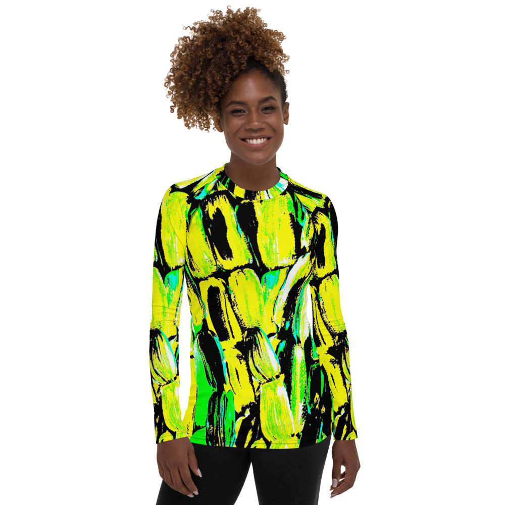 Jamaica Sugarcane by ANoelleJay Women's Rash Guard