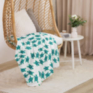 Baby Turtle Pool Party Sherpa Blanket 