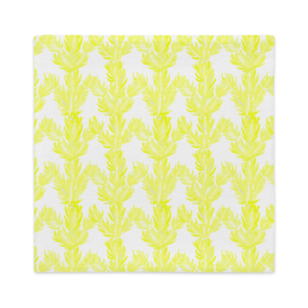 サムネイル： Yellow Succulent, Premium Pillow Case