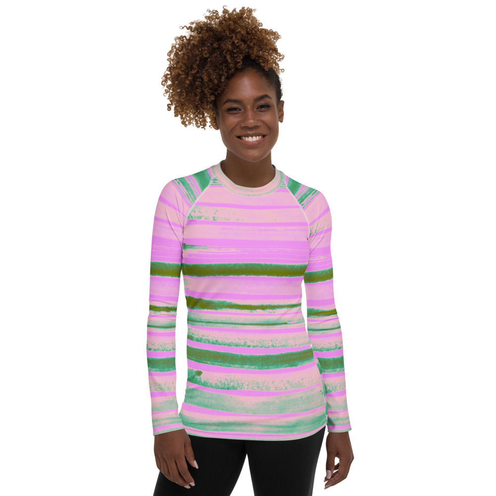 Spring Earth Lines by ANoelleJay Women's Rash Guard