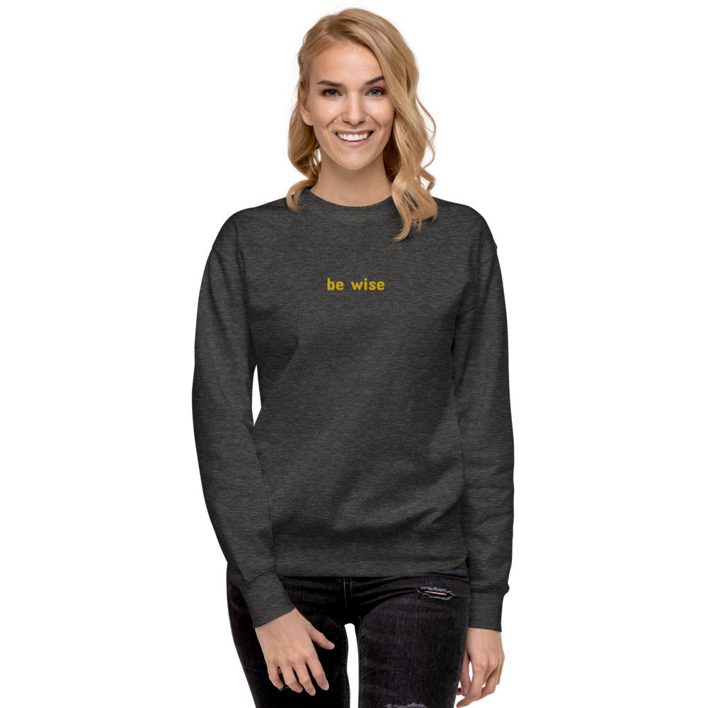 Be Wise Unisex Fleece Pullover