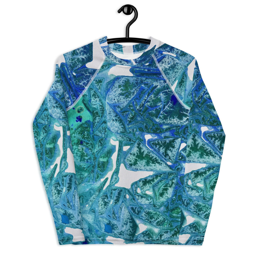 Sea Leaves by ANoelleJay Unisex Youth Rash Guard