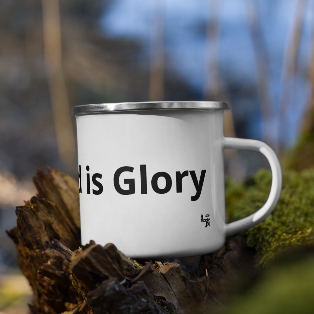 Enamel Mug Your Trend is Glory by ANoelleJay by Alicia Noelle Jones
