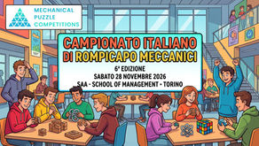 Allenare il problem solving: arriva il Campionato Italiano di Rompicapo Meccanici!