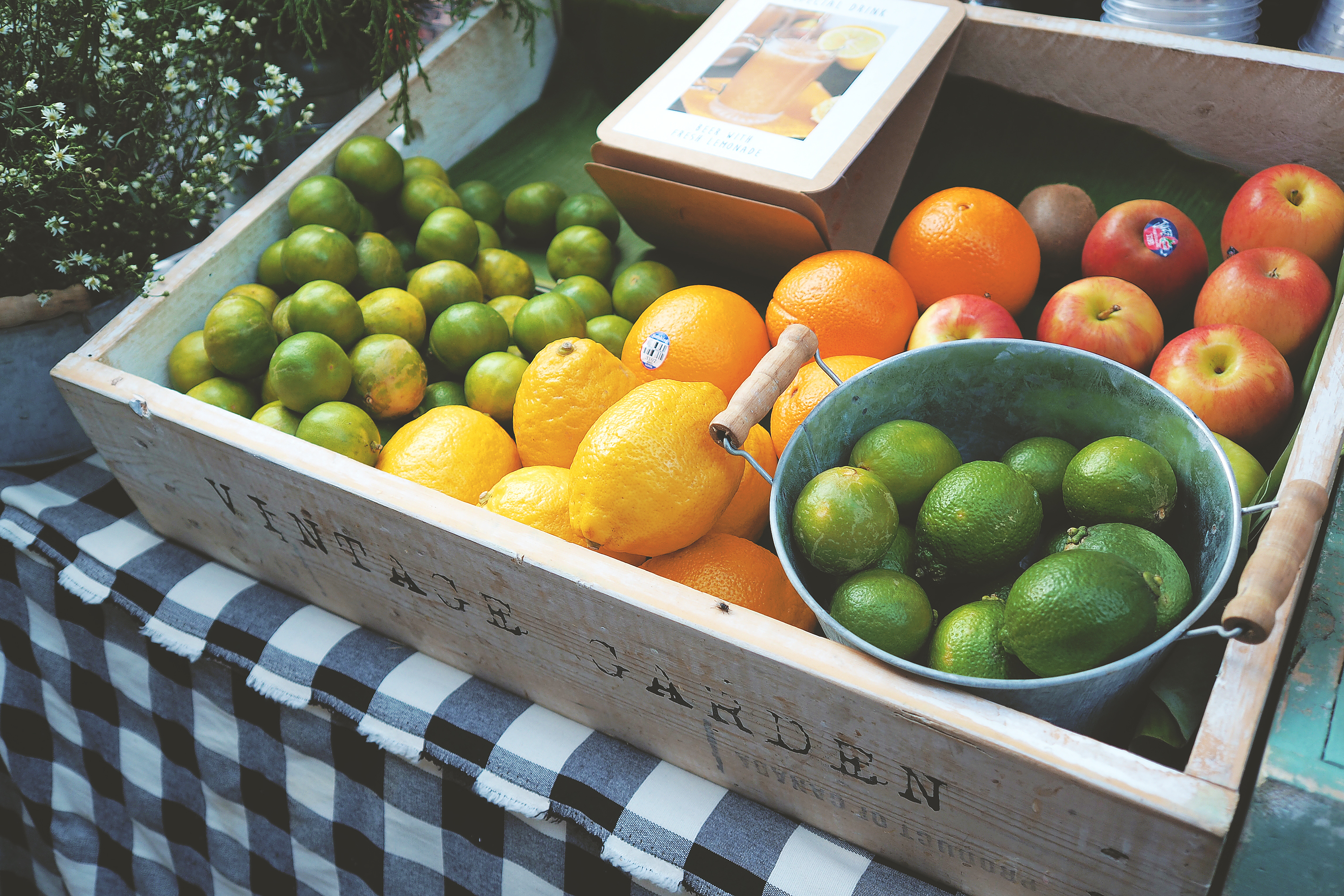 Crate of Fresh Fruit