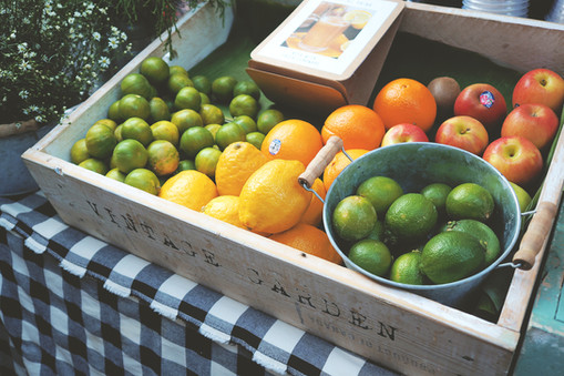Crate of Fresh Fruit