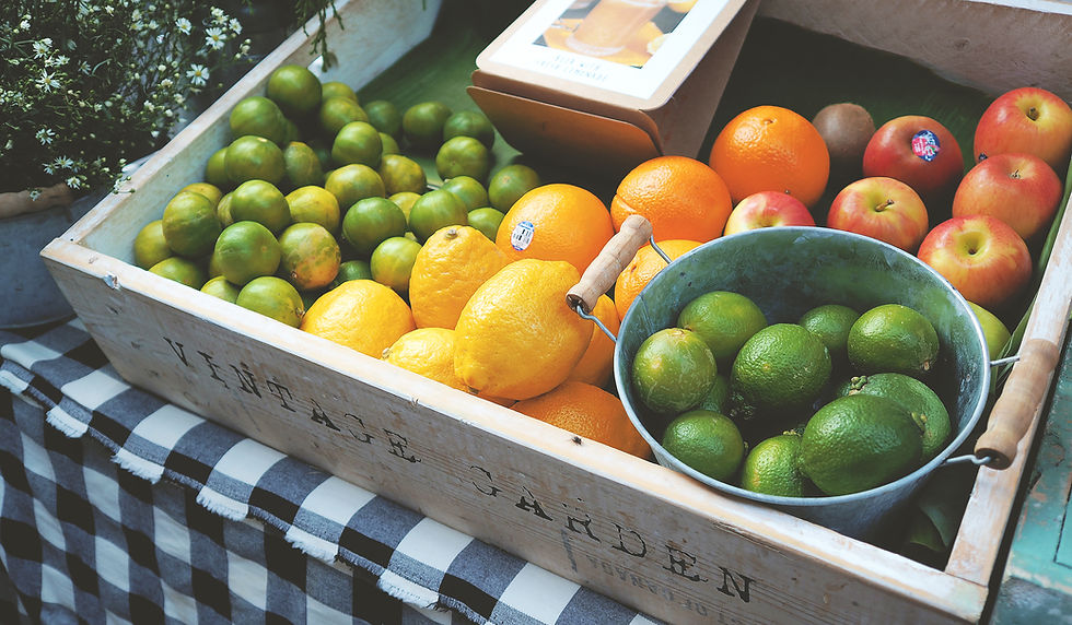 Crate of Fresh Fruit