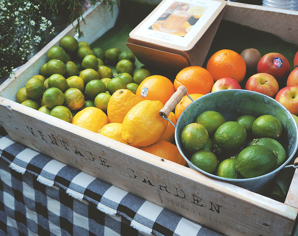 Crate of Fresh Fruit