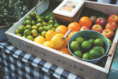 Crate of Fresh Fruit